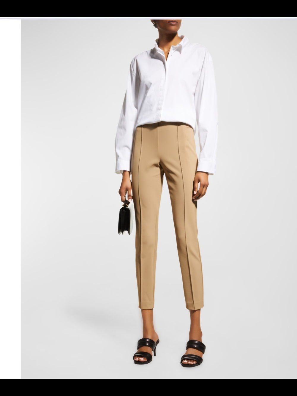 Lafayette 148 New York Slim Beige Dress Pants